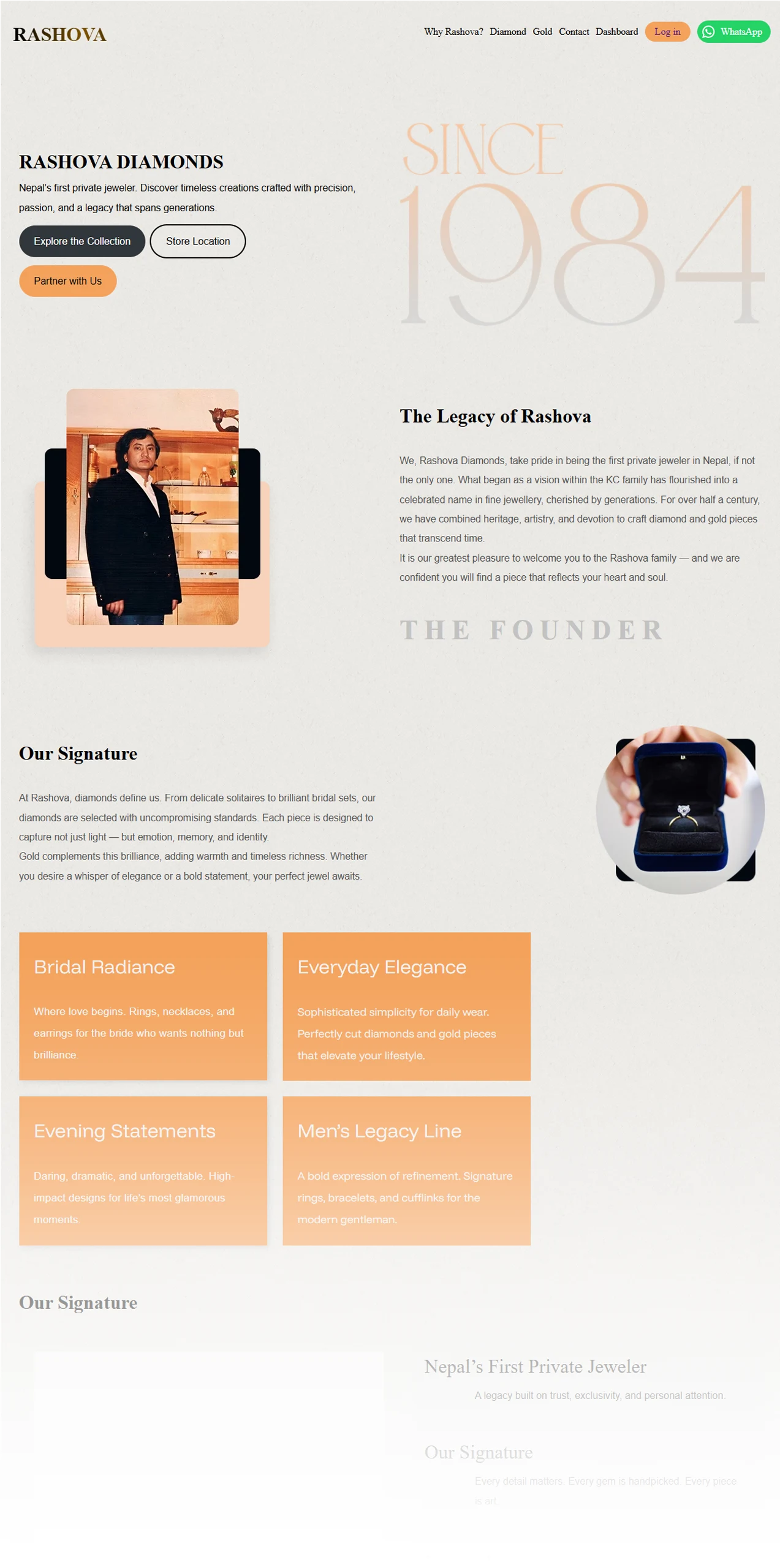 Rashova Diamonds Web Design